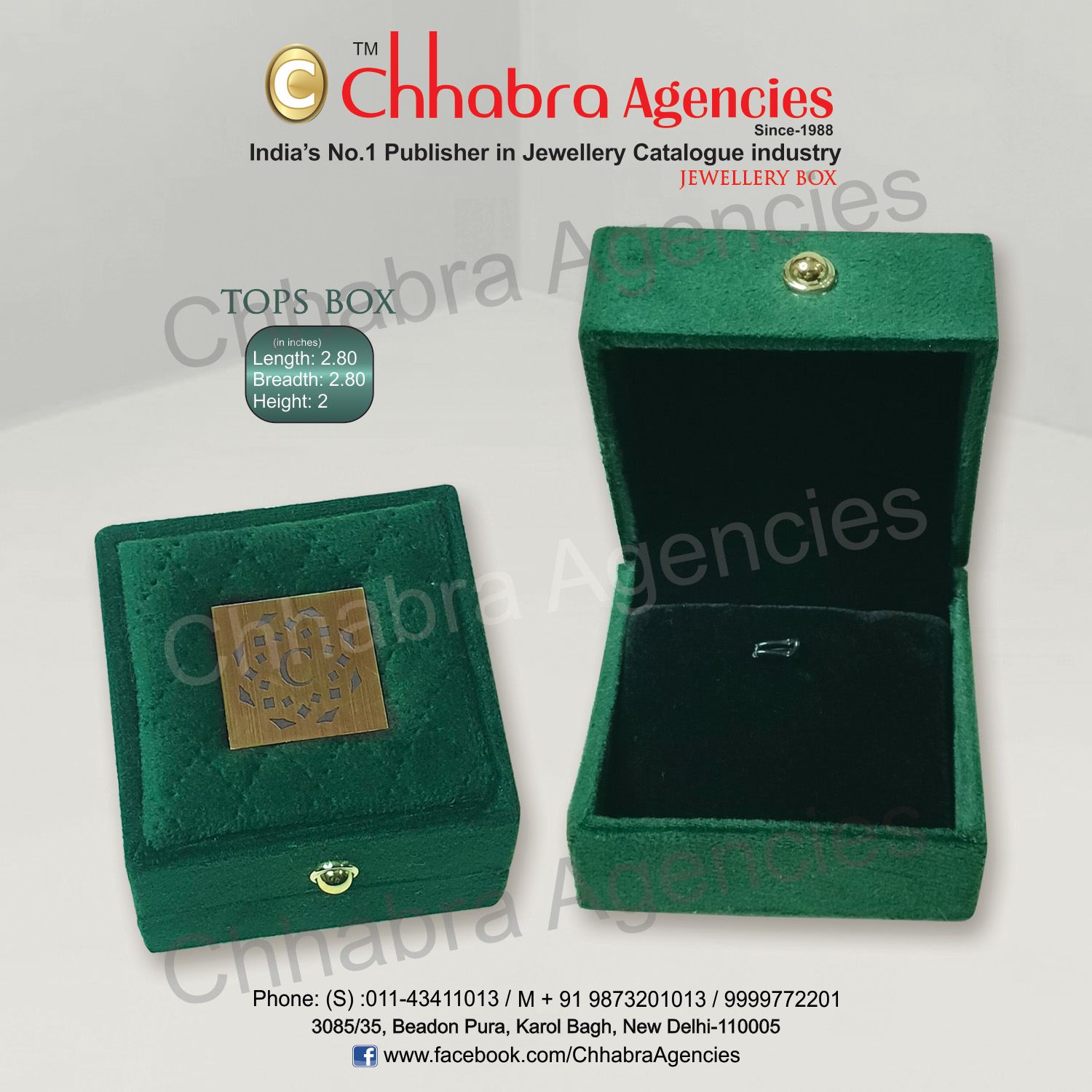 Tops Box  2.80"x2.80"